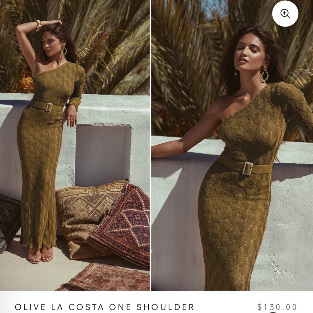 Jlux labelOlive One Shoulder Dress
